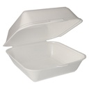 2 x 100 Hamburger-Boxen mit Klappdeckel, XPS 11 cm x 20 cm x 20 cm weiss laminiert XXL