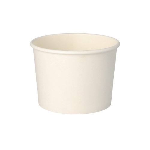 [85372] 10 x 50 Suppenbecher, Pappe "To Go" rund 350 ml Ø 9,9 cm · 7 cm weiss