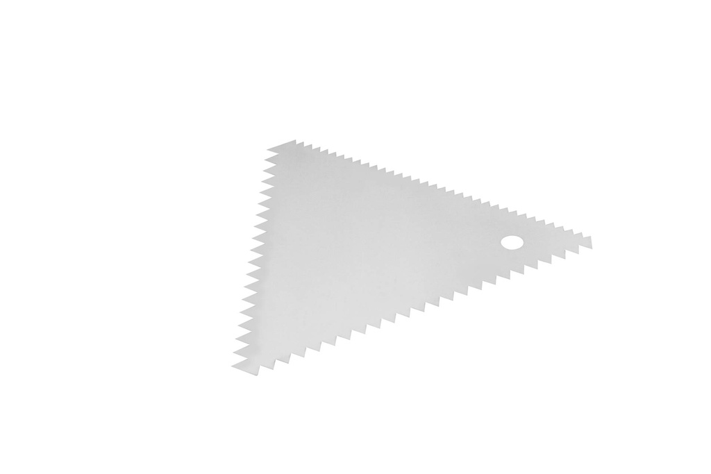 [154841] Teig- oder Dekorschaber aus Edelstahl, 110 x 110 mm