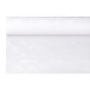 12 x Papiertischtuch mit Damastprägung 6 m x 1,2 m weiss