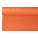 12 x Papiertischtuch mit Damastprägung 6 m x 1,2 m nektarine