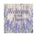 10 x 20 Servietten, 3-lagig 1/4-Falz 33 cm x 33 cm "Welcome"
