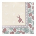 5 x 50 Servietten "ROYAL Collection" 1/4-Falz 40 cm x 40 cm "Majestic Deer"