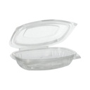 6 x 50 Feinkost- und Salatschalen mit Klappdeckeln, PLA "pure" 250 ml 3,1 cm x 16,1 cm x 13,2 cm