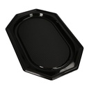 10 x 10 Servierplatten, PET 45 cm x 30 cm schwarz