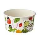 8 x 45 Salatschalen, Pappe "To Go" 1 l Ø 15 cm · 7,5 cm "Salad"