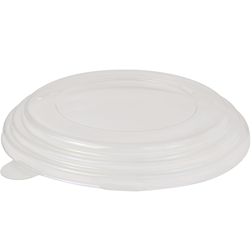 [86036] 8 x 45 Deckel für Salatschalen, PS "To Go" rund Ø 15 cm · 2 cm klar