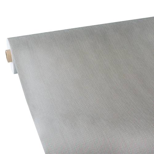 2 x Tischdecke, stoffähnlich, Vlies "soft selection plus" 25 m x 1,18 m silber