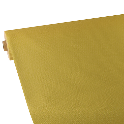 [86048] 2 x Tischdecke, stoffähnlich, Vlies "soft selection plus" 25 m x 1,18 m gold