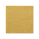 14 x 20 Servietten, 3-lagig 1/4-Falz 25 cm x 25 cm gold