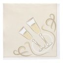 5 x 50 Servietten "ROYAL Collection" 1/4-Falz 40 cm x 40 cm gold "Festive Moments"