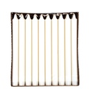 4 x 30 Kronkerzen Ø 2,2 cm · 24 cm weiss aus 100 % Stearin