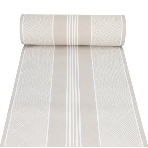 4 x Tischläufer, stoffähnlich, PV-Tissue Mix "ROYAL Collection" 24 m x 40 cm champagner "Elegance"