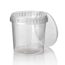 7 x 30 Feinkostbecher, PP 770 ml Ø 11,8 cm · 11,3 cm transparent mit Originalitätsverschluss