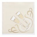 8 x 20 Servietten "ROYAL Collection" 1/4-Falz 40 cm x 40 cm gold "Festive Moments"