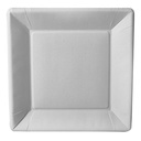 10 x 50 Teller, Pappe "pure" eckig 22,5 cm x 22,5 cm x 1,8 cm weiss