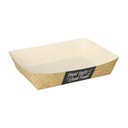 8 x 50 Snacktrays, Pappe "pure" 4 cm x 11 cm x 16 cm "Good Food"
