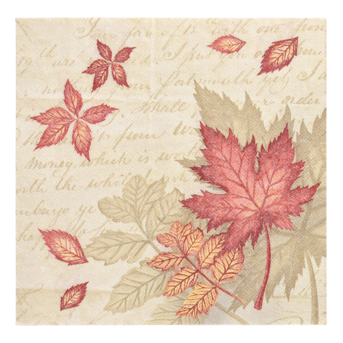 [86659] 5 x 50 Servietten "ROYAL Collection" 1/4-Falz 40 cm x 40 cm "Autumn Colours"