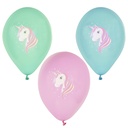 12 x 6 Luftballons Ø 29 cm farbig sortiert "Unicorn"