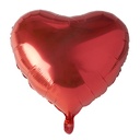 24 x Folienluftballon Ø 45 cm rot "Heart" large