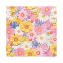 10 x 20 Servietten, 3-lagig 1/4-Falz 33 cm x 33 cm "Daisies Mix"