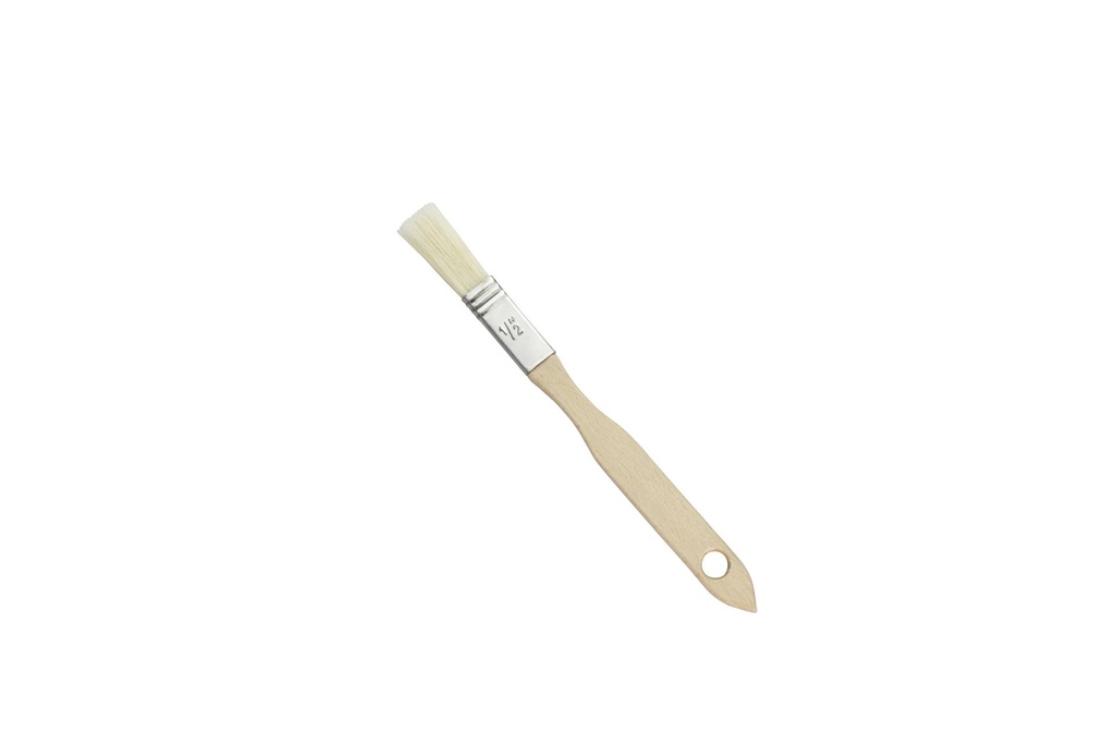 [200212] Bäckerpinsel aus Naturborste, 18 cm, weiß