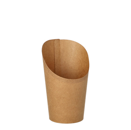20 x 50 Wrap Cups, Pappe 230 ml 11,7 cm x 7 cm x 6,5 cm braun