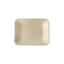 4 x 25 Tabletts, Palmblatt "pure" eckig 16 cm x 12 cm x 2,5 cm