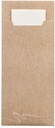 520 Bestecktaschen 20 cm x 8,5 cm natur inkl. weißer Serviette
