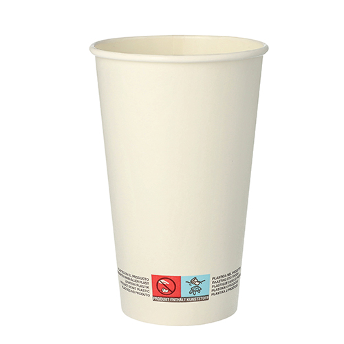 20 x 50 Trinkbecher, Pappe 0,4 l Ø 9 cm · 13,9 cm weiss