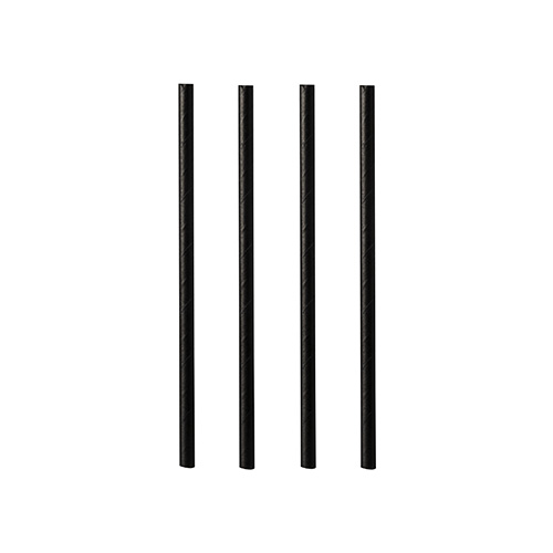 [87510] 8 x 500 Cocktail Trinkhalme, Papier Ø 7 mm · 15 cm schwarz