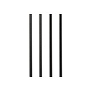 8 x 500 Cocktail Trinkhalme, Papier Ø 7 mm · 15 cm schwarz