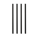 10 x 100 Shake-Halme, Papier Ø 8 mm · 21 cm schwarz