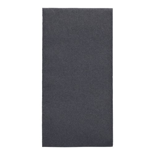 [87583] 5 x 50 Servietten "ROYAL Collection" 1/8-Falz 40 cm x 40 cm schwarz