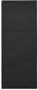 4 x 100 Bestecktaschen, Airlaid 40 cm x 48 cm schwarz "Premium" mit Besteckfalz