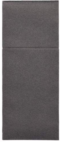4 x 100 Bestecktaschen, Airlaid 40 cm x 48 cm anthrazit "Premium" mit Besteckfalz