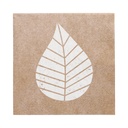 10 x 20 Servietten, 3-lagig 1/4-Falz 33 cm x 33 cm natur "Graphic Leaves"