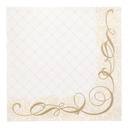 5 x 50 Servietten "ROYAL Collection" 1/4-Falz 40 cm x 40 cm gold "Megan"