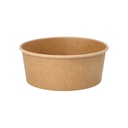 6 x 50 Salatschalen, Pappe rund 750 ml Ø 15 cm · 6 cm braun