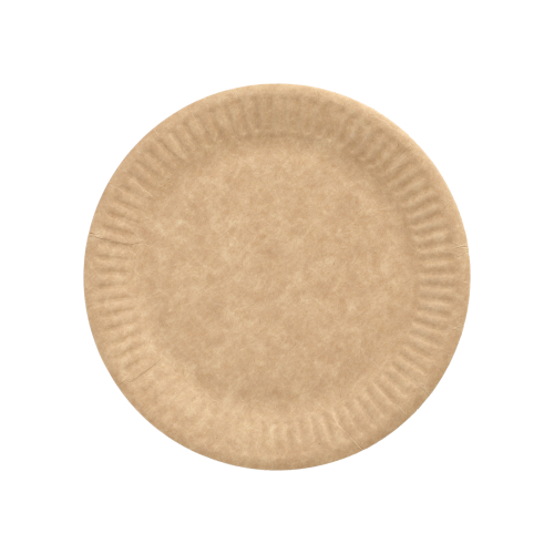 [88013] 25 x 20 Teller, Pappe "pure" rund Ø 15 cm braun