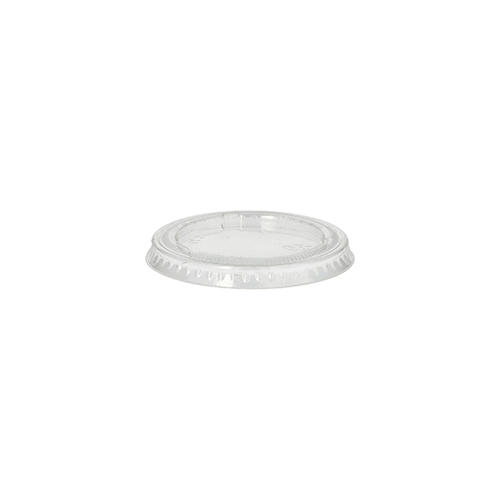 10 x 50 Deckel für Portionsbecher, PLA "pure" rund Ø 6 cm transparent