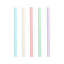 6 x 200 Bubble Tea Halme Papier Ø 12 mm · 20 cm farbig sortiert