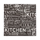 10 x 20 Servietten, 3-lagig 1/4-Falz 33 cm x 33 cm "Kitchen"