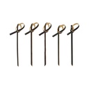 6 x 250 Fingerfood - Picker 6 cm schwarz "Knoten"