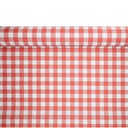 Papiertischtuch mit Damastprägung 50 m x 1 m rot "Vichy Karo"