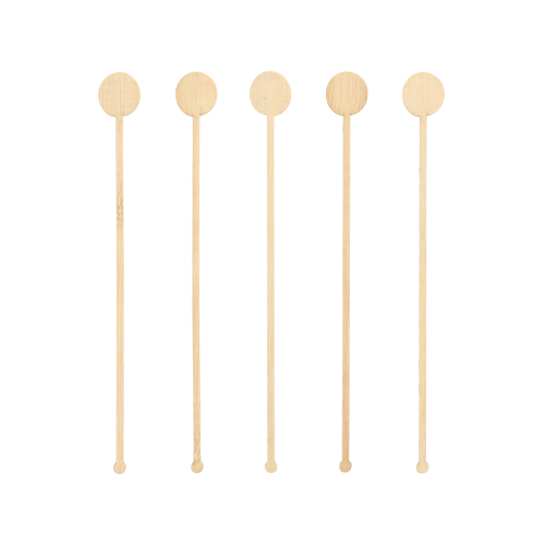 [88232] 10 x 100 Getränke-Quirle, Bambus "pure" 18 cm "Coin"