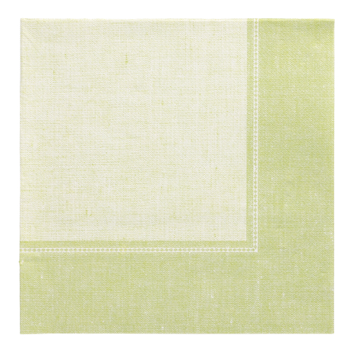 5 x 50 Servietten "ROYAL Collection" 1/4-Falz 40 cm x 40 cm hellgrün "Linum"