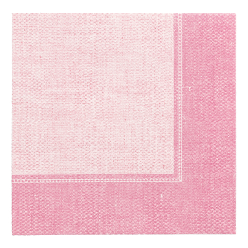 5 x 50 Servietten "ROYAL Collection" 1/4-Falz 40 cm x 40 cm rosa "Linum"