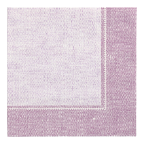 [88315] 5 x 50 Servietten "ROYAL Collection" 1/4-Falz 40 cm x 40 cm flieder "Linum"