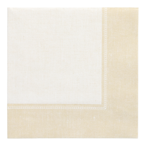 5 x 50 Servietten "ROYAL Collection" 1/4-Falz 40 cm x 40 cm champagner "Linum"